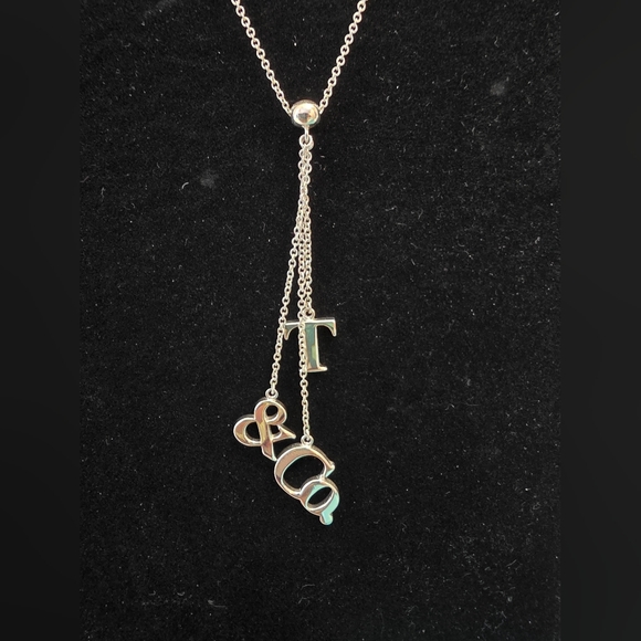 Tiffany & Co. Sterling Silver Vintage Lariat Necklace. 16" EUC. Full Inclusion - Picture 7 of 12